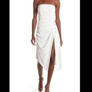 Ramy Brook Carmen strapless Dress in White, size 8 in excellent condition
